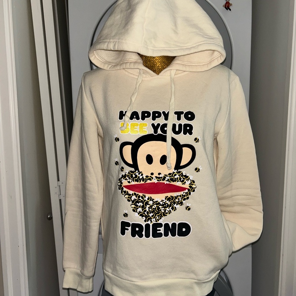 Paul Frank cream colour hoodie